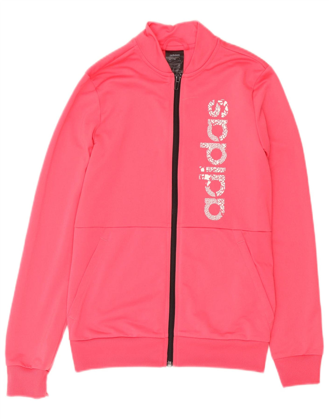 Giacca da ginnastica grafica per ragazze Adidas 13-14 anni in poliestere rosa