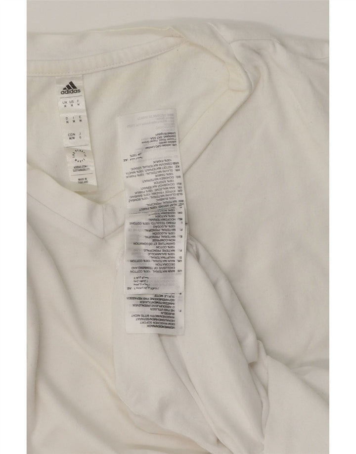T-shirt ADIDAS da uomo Top in cotone bianco medio