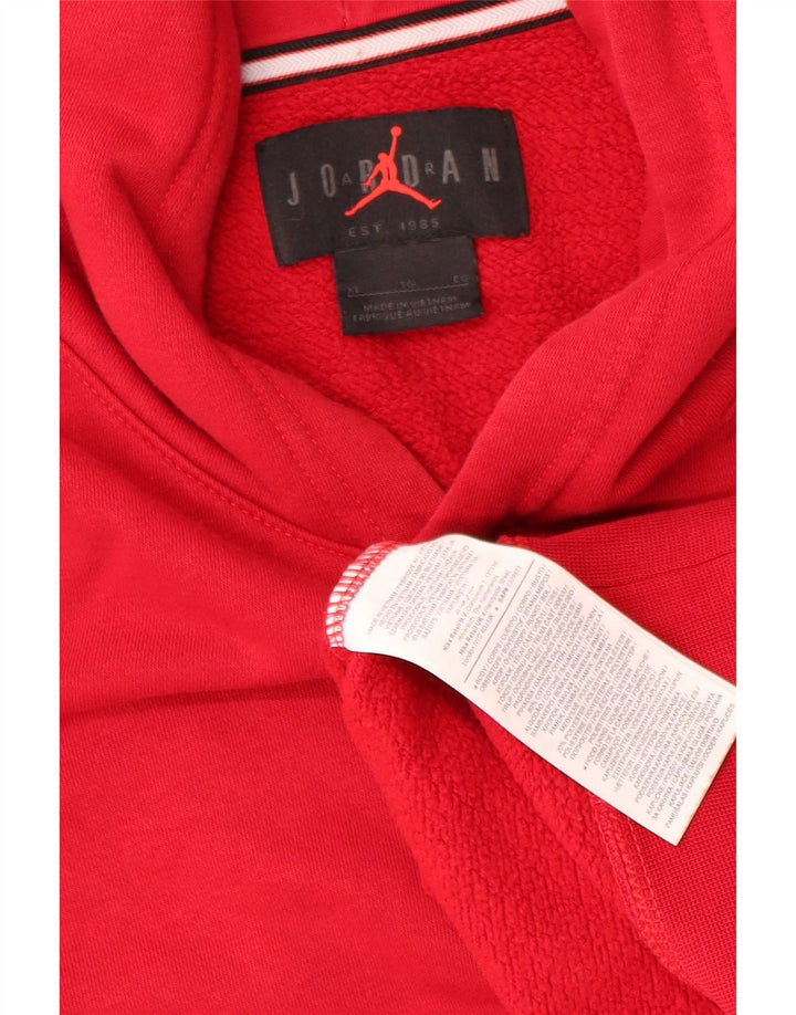 Felpa con cappuccio da uomo Jordan XL in cotone rosso