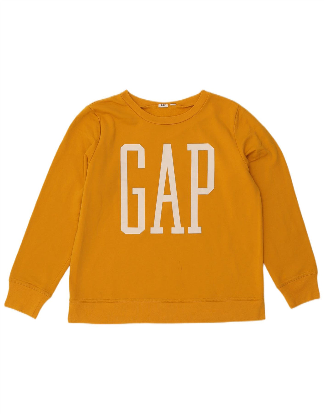 Maglione da donna con grafica oversize GAP UK 10 piccolo cotone giallo