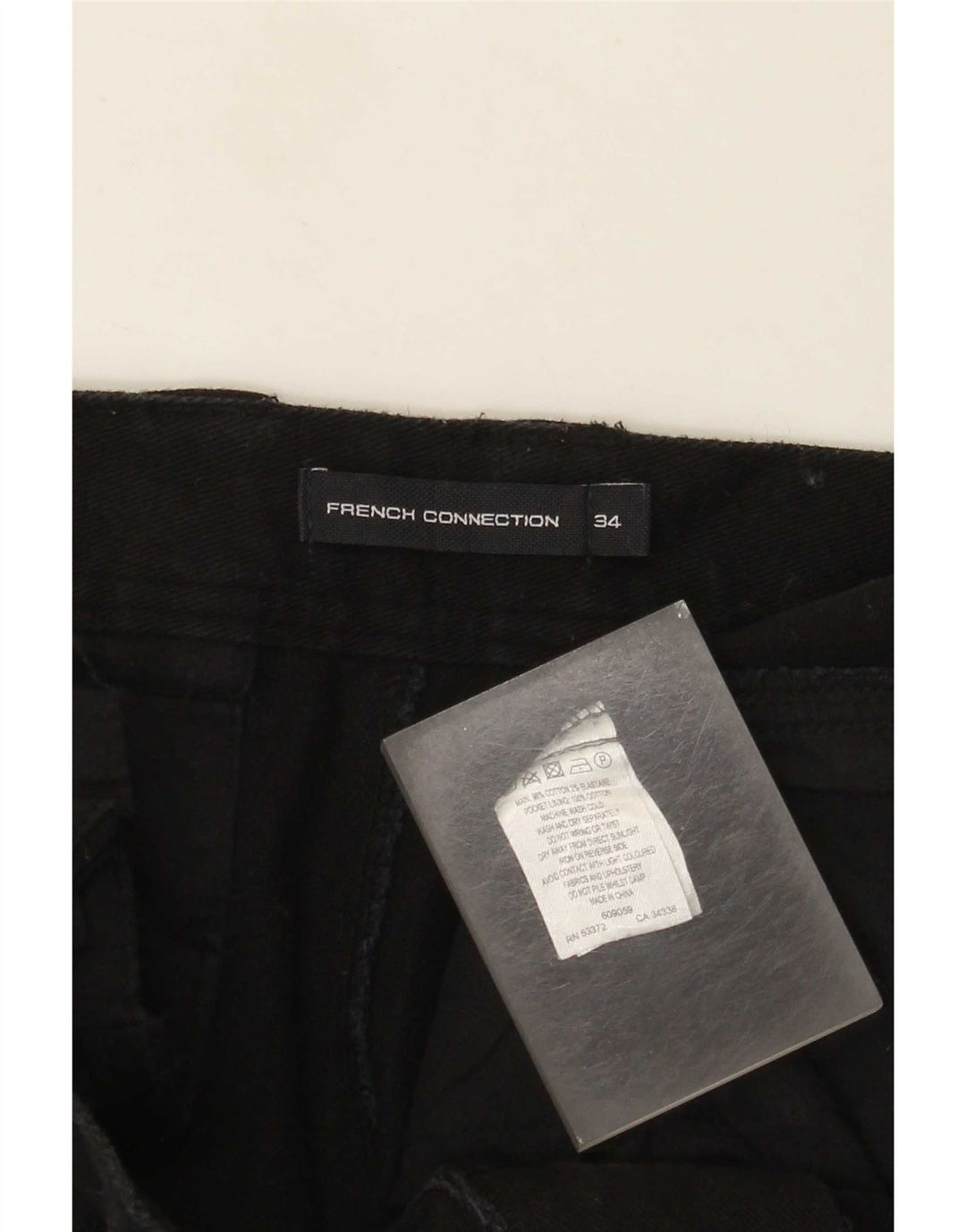 Jeans affusolati da uomo French Connection W34 L27 cotone nero