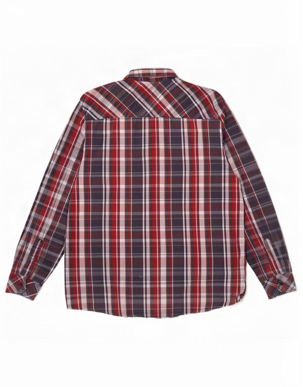 Camicia da uomo Regular Fit Mustang, cotone a quadri blu grandi