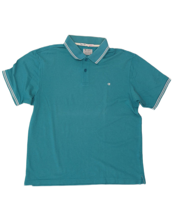 Polo Champion da uomo Easy Fit, taglia grande, in cotone blu