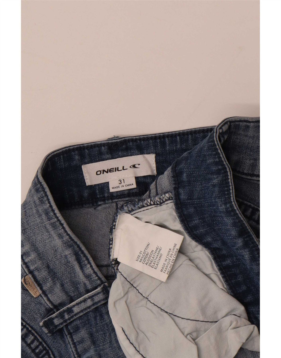Pantaloncini di jeans da donna O'Neill W31 Cotone blu medio