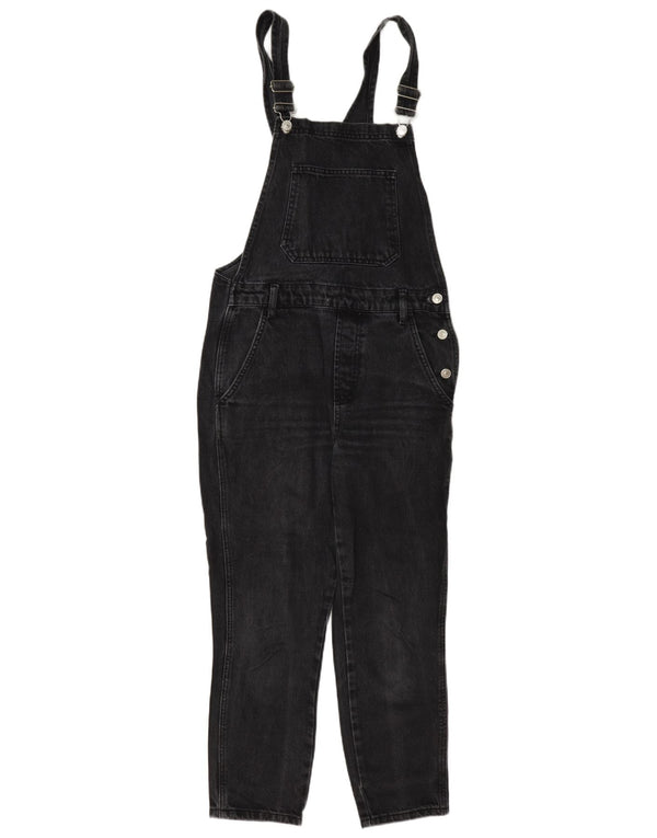 Topshop Salopette da donna Slim Jeans UK 8 Small W27 L26 Cotone grigio