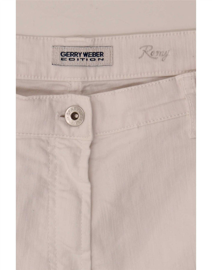 Jeans dritti da donna Gerry Weber W32 L32 cotone bianco