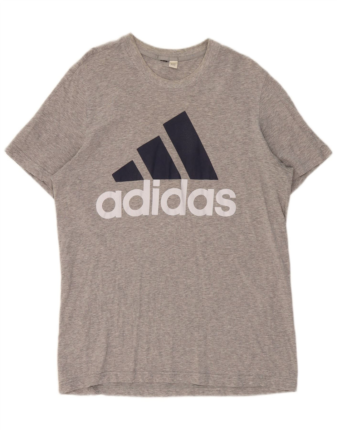 T-shirt grafica da uomo ADIDAS grande grigia