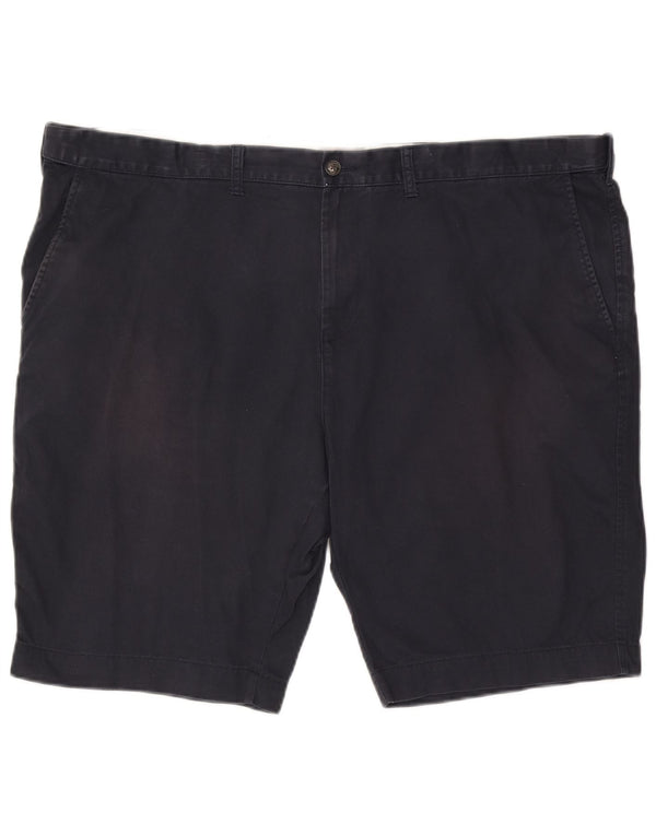Pantaloncini chino vestibilità regolare da uomo Marks & Spencer W48 4XL cotone blu navy