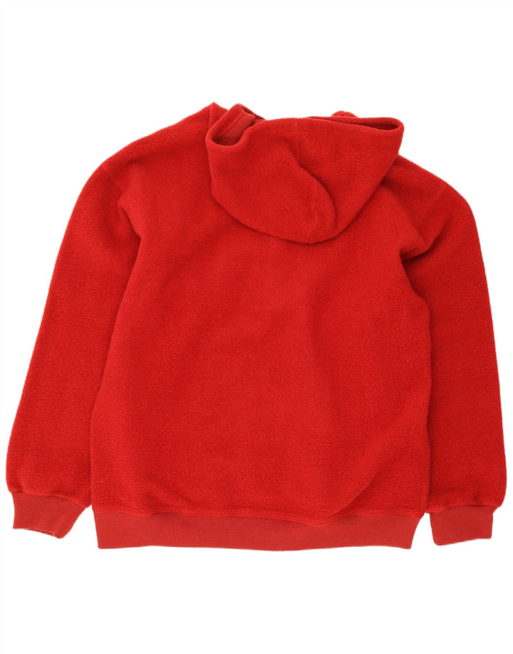 Jantzen Maglione in pile da uomo con cappuccio e collo a bottoni, grande rosso