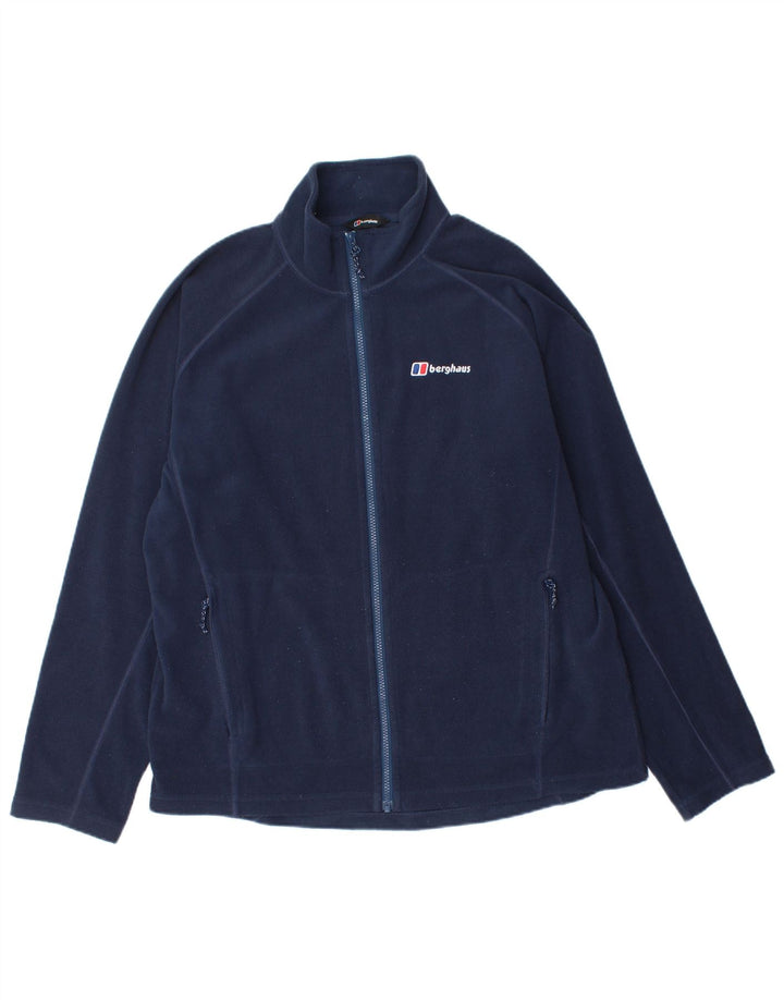 Giacca in pile da uomo Berghaus UK 40 grande poliestere blu navy