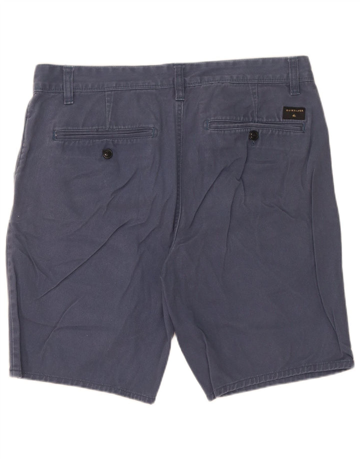 Pantaloncini chino da uomo Quiksilver W34 Large in cotone blu