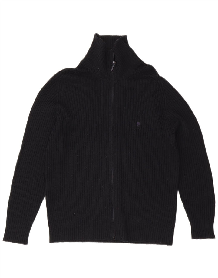 Maglione cardigan da uomo Pierre Cardin blu navy medio