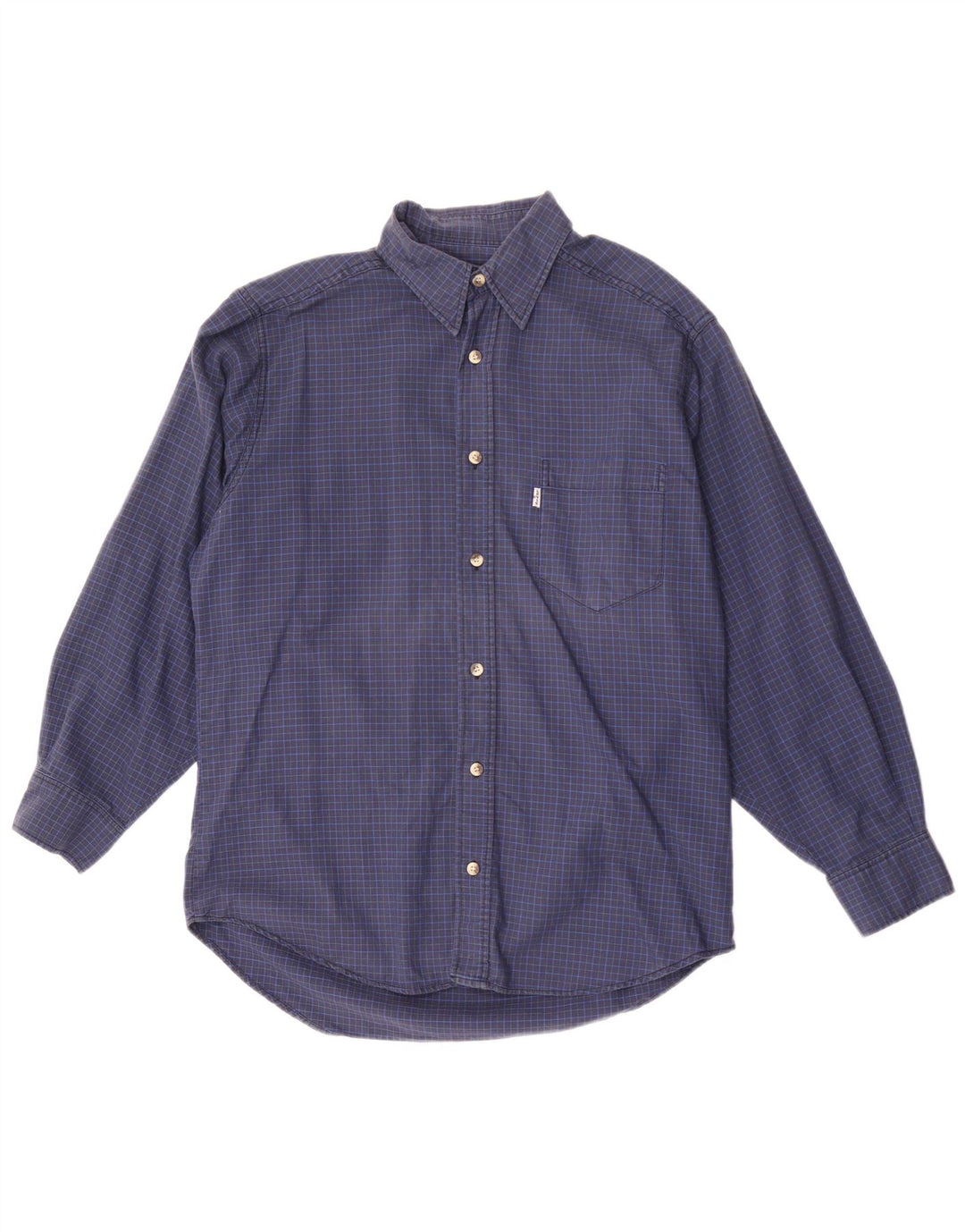 Camicia a quadri Levi's da uomo in cotone a quadri blu medio