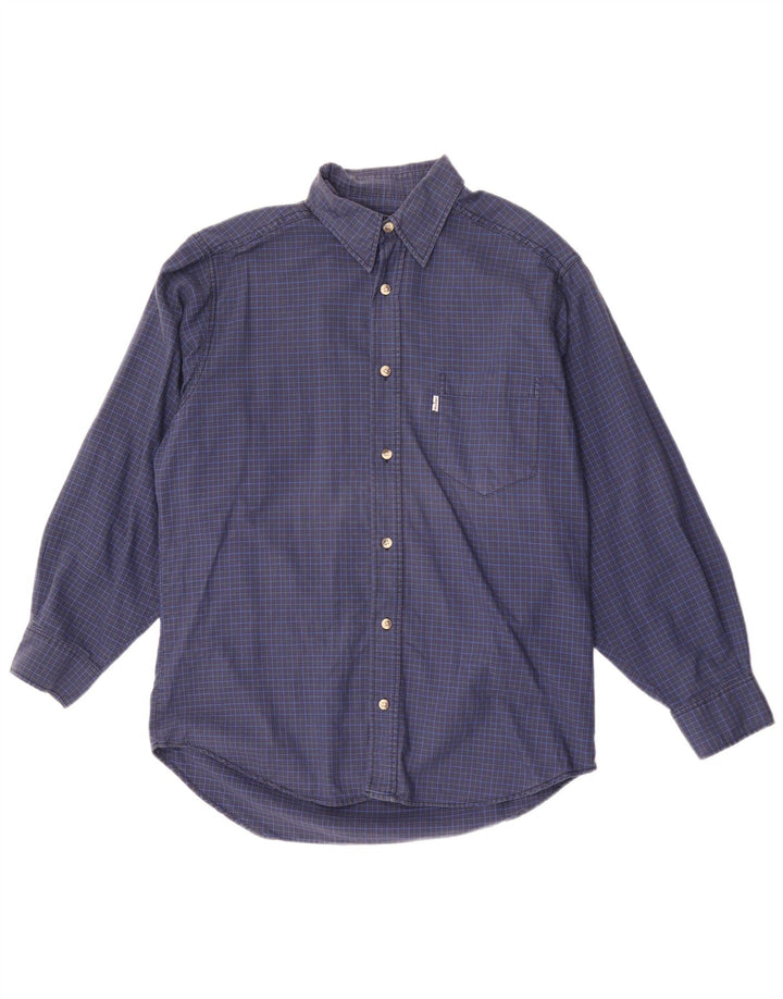 Camicia a quadri Levi's da uomo in cotone a quadri blu medio