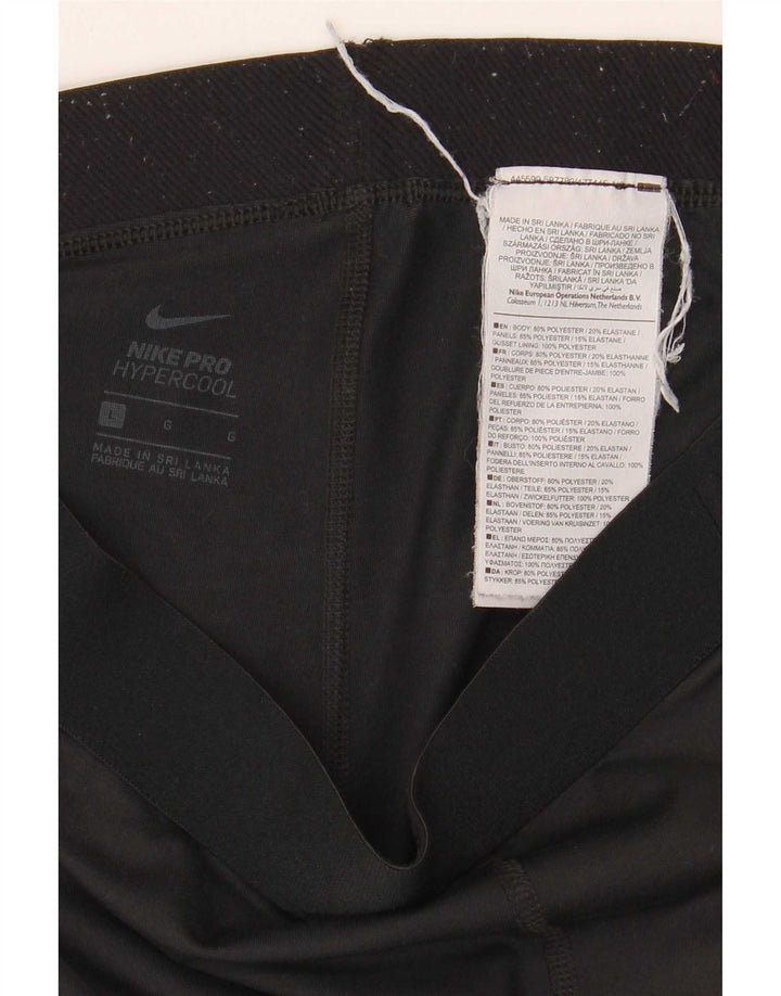 Pantaloncini sportivi Nike da donna UK 16 grandi neri in poliestere