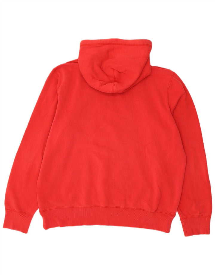 Felpa con cappuccio grafica Nike da uomo grande in cotone rosso