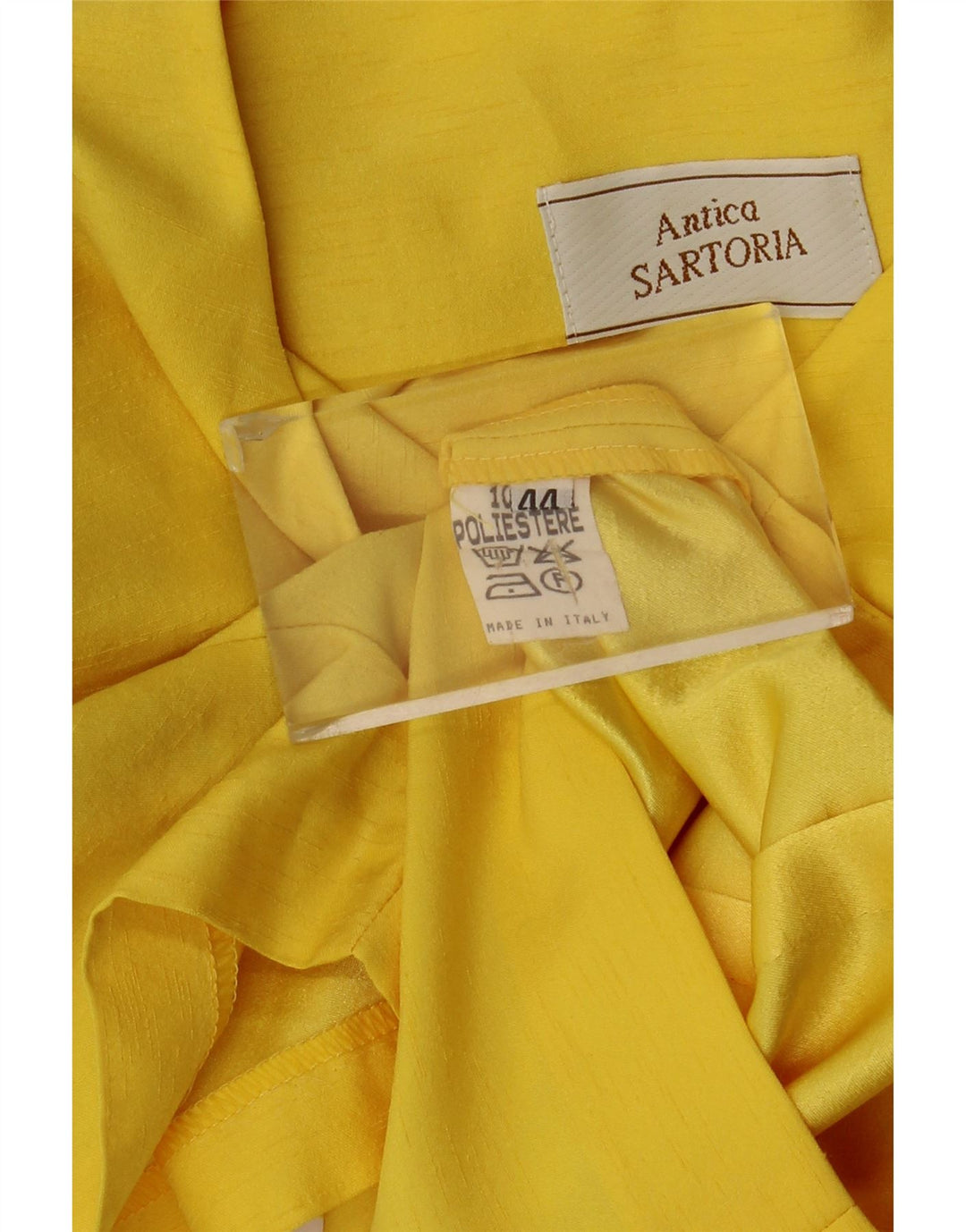 Set gonna 2 pezzi da donna Antica Sartoria IT 44 medio W28 poliestere giallo