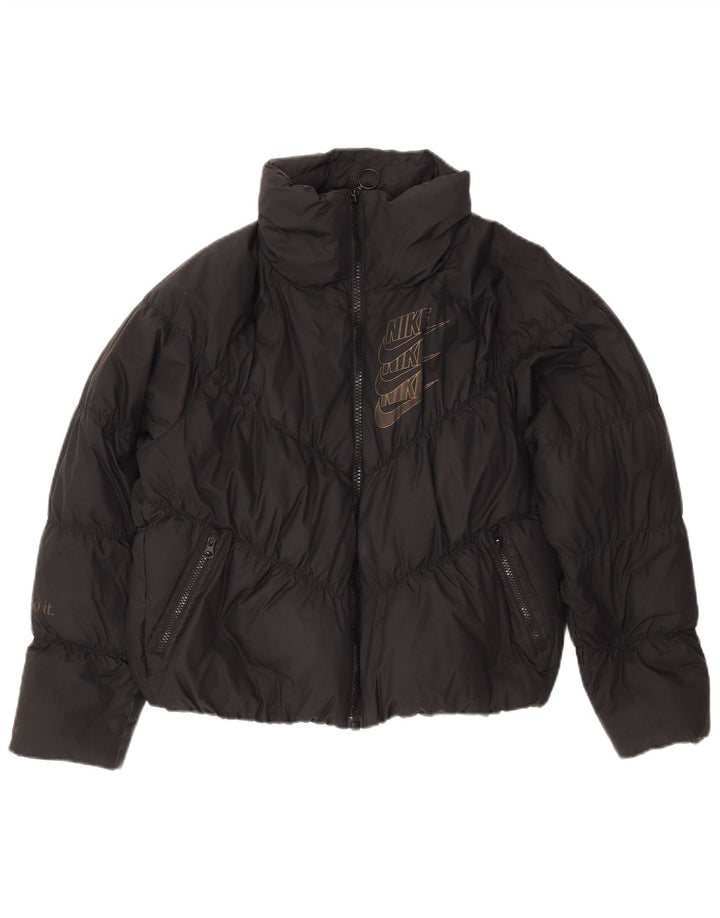 Giacca imbottita grafica oversize da donna Nike UK 6 XS poliestere nero