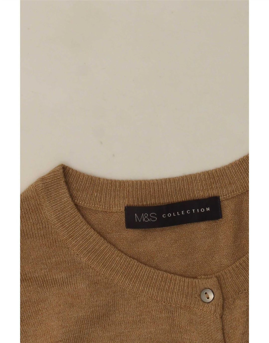 Maglione cardigan da donna Marks & Spencer UK 14 Beige medio