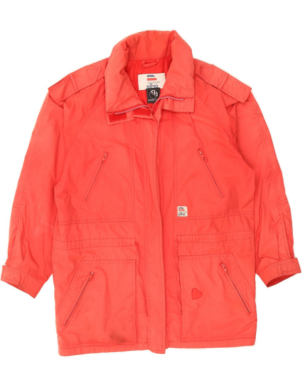 ELHO Womens Windbreaker Jacket UK 20 2XL Red Cotton