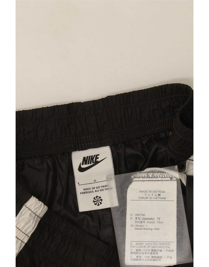 Pantaloncini sportivi Nike da donna con grafica UK 16 Large Nero Colourblock Poliestere