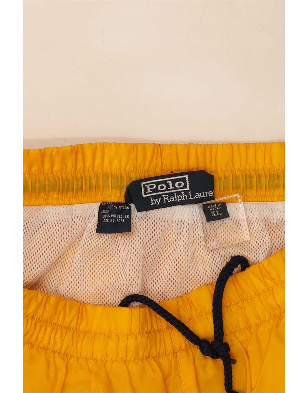 Polo Ralph Lauren Pantaloncini da bagno da uomo XL Giallo Poliestere
