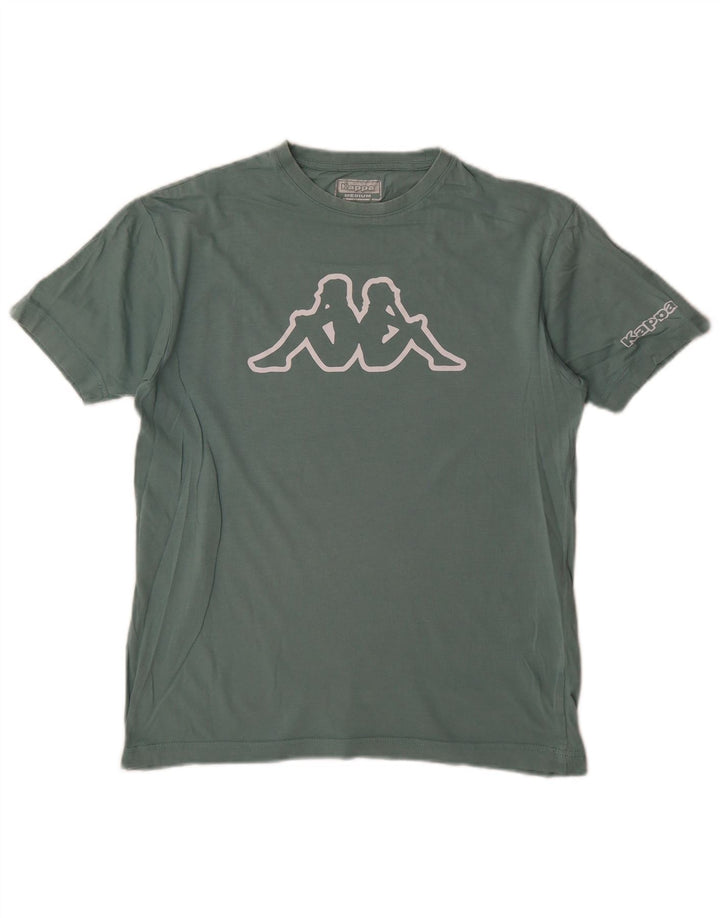 T-shirt grafica da donna Kappa Top UK 14 verde medio
