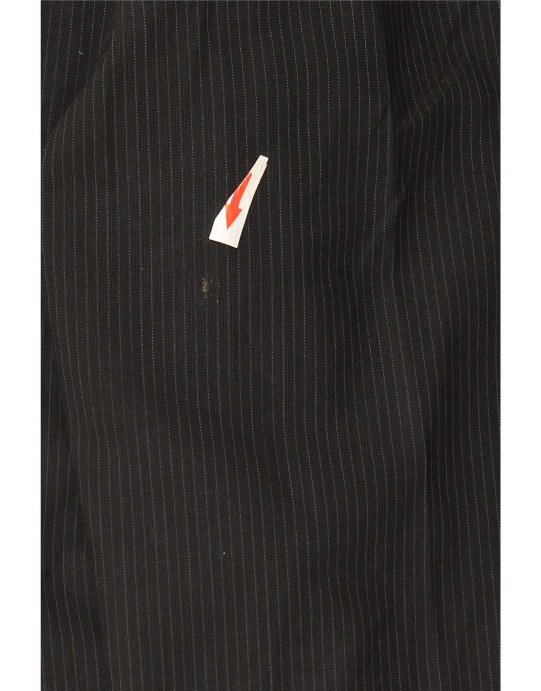 Pantaloni da abito con pegging da uomo Marks & Spencer W36 L33 poliestere gessato nero