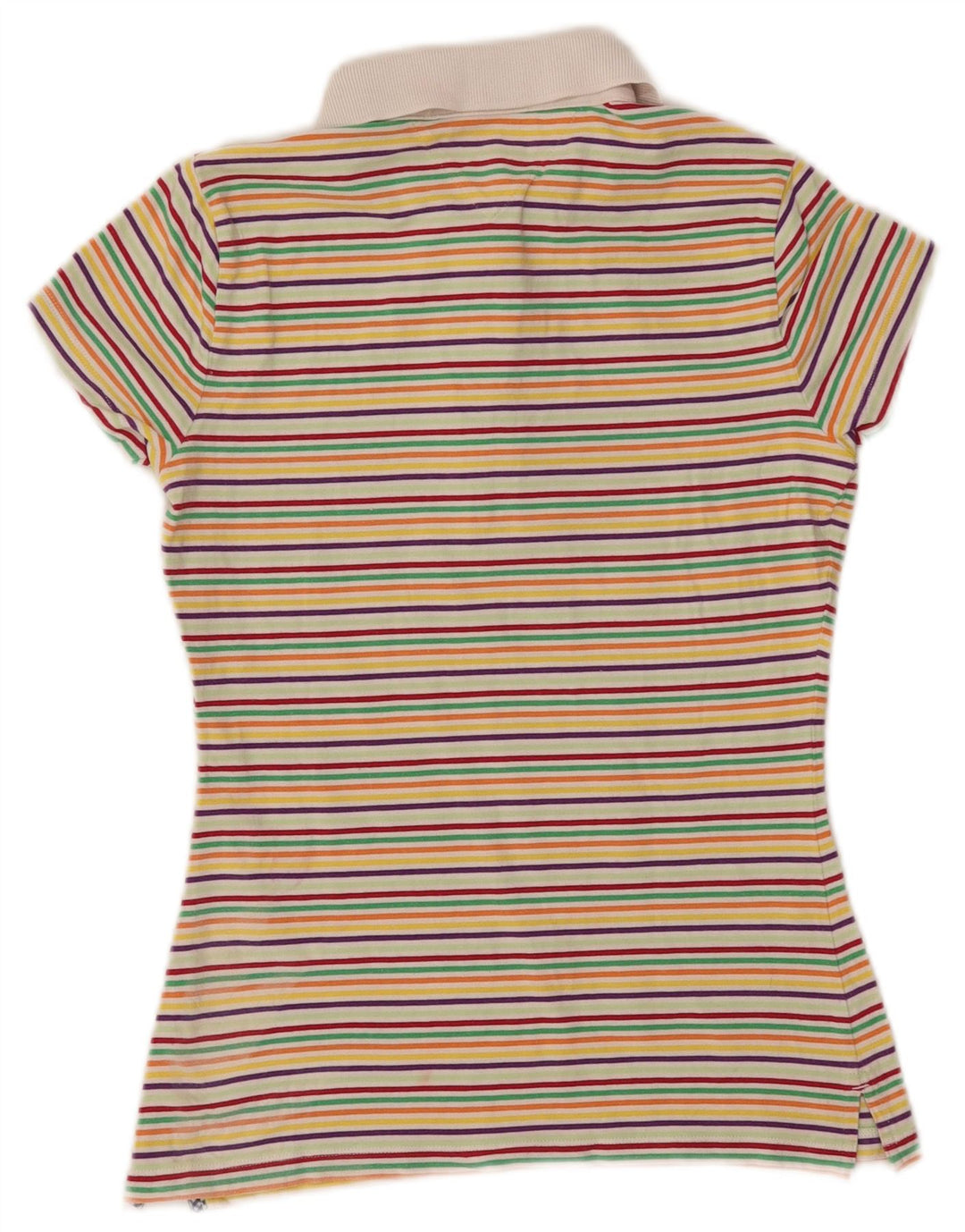 TOMMY HILFIGER Polo da donna UK 8 piccola a righe multicolore