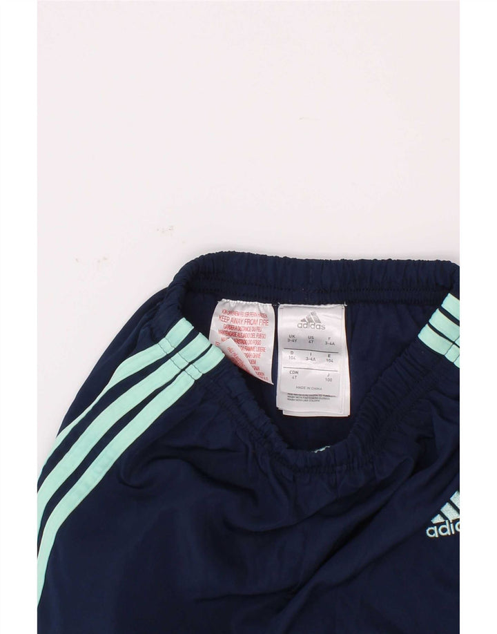 Pantaloni da tuta da ragazzo Adidas Joggers 3-4 anni in poliestere blu navy