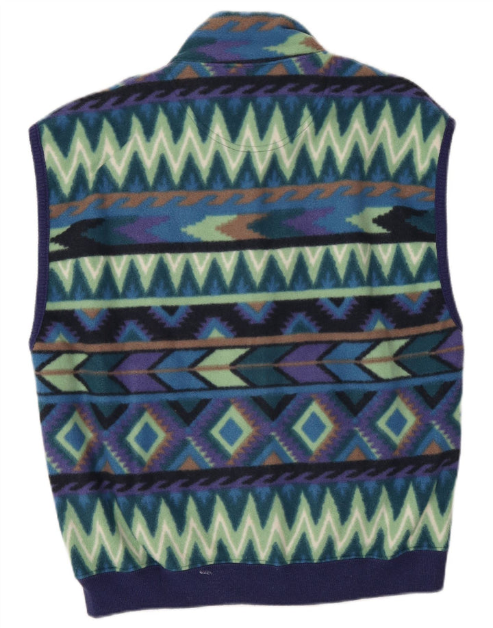 Gilet in pile da uomo Sevres piccolo poliestere geometrico multicolore