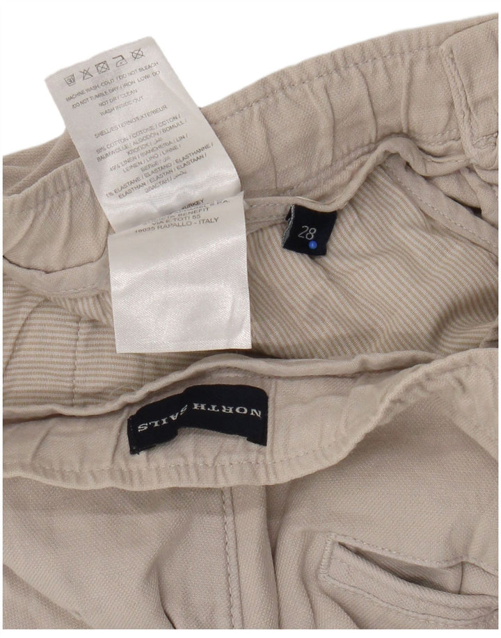 Pantaloncini chino da uomo North Sails W28 piccoli in cotone beige