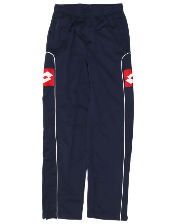 Pantaloni da tuta grafici da uomo Lotto Small Colorblock blu navy