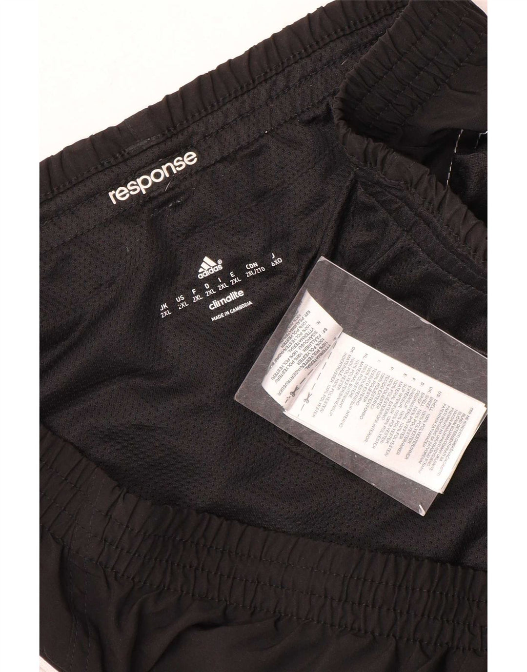 Pantaloncini sportivi Adidas Climalite da uomo 2XL poliestere nero
