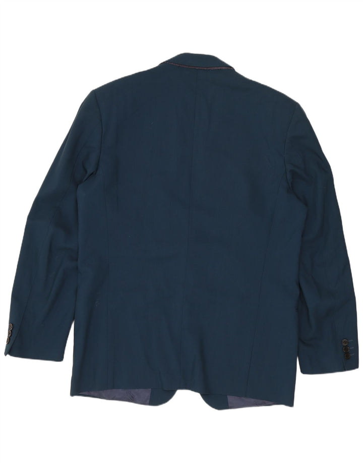 MISSONI Giacca Blazer da Uomo a 2 Bottoni IT 52 XL Blu Navy Lana Vergine