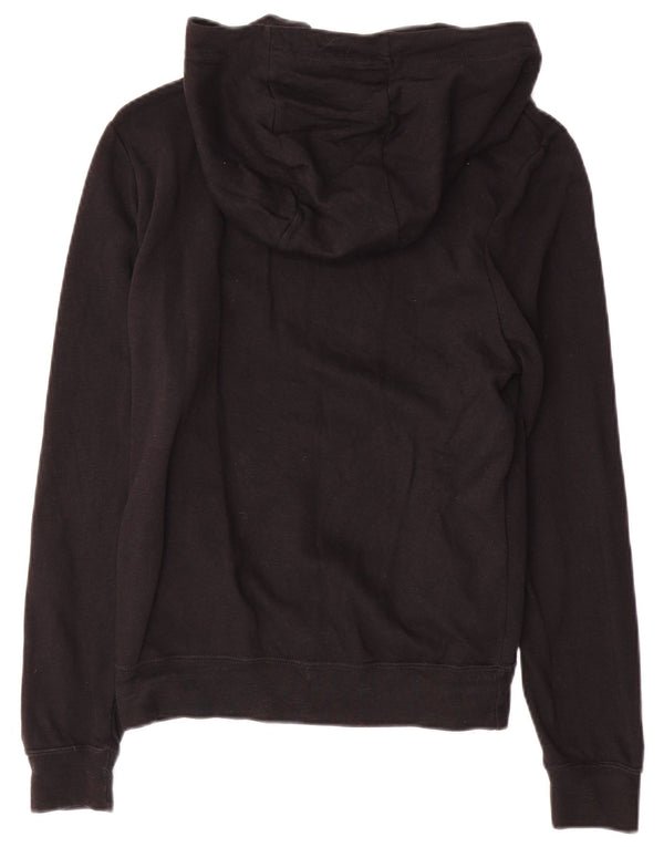 Felpa con cappuccio oversize da donna Nike UK 10 piccola in cotone nero