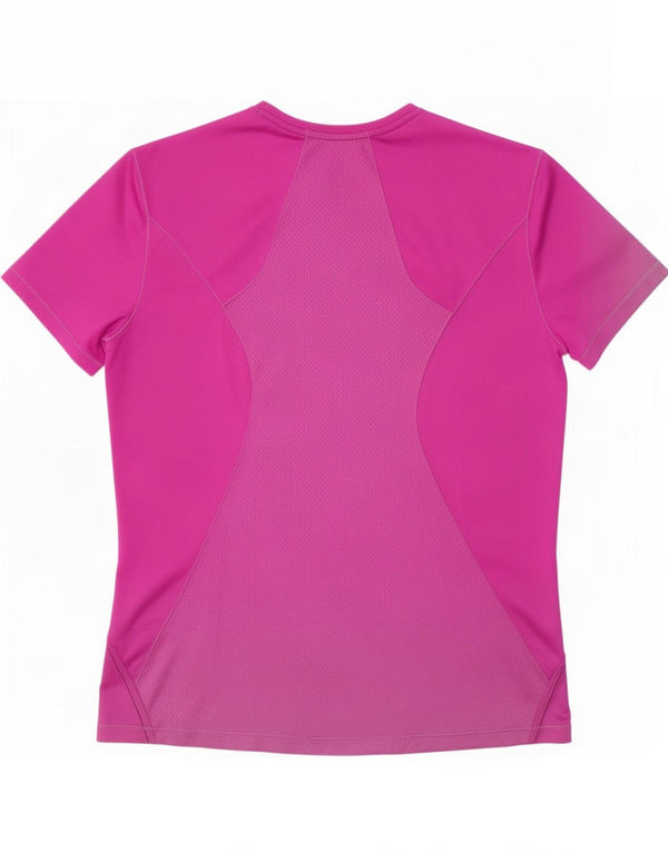 T-shirt Adidas da donna Top UK 16/18 Large Viola Colourblock Poliestere