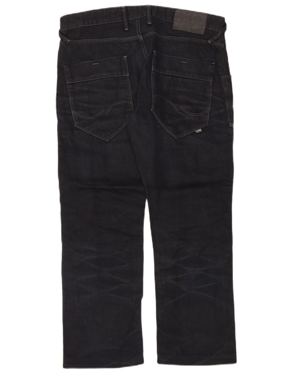 Jeans larghi squadrati da uomo Jack & Jones W33 L28 cotone blu navy