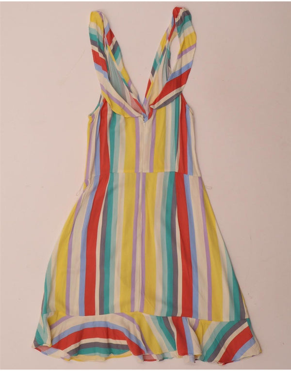 Oasis Womens Sundress UK 12 Medium  Multicoloured Striped Viscose