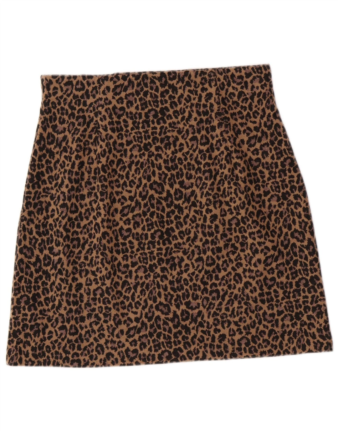 Minigonna da donna Marks & Spencer UK 12 media W30 leopardo marrone