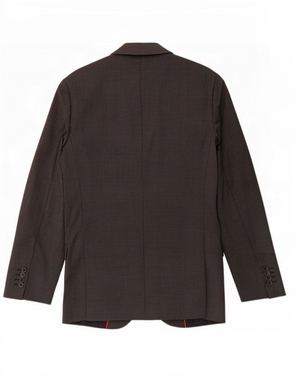 Giacca blazer a 2 bottoni da uomo Hugo Boss EU 48 lana grigio medio