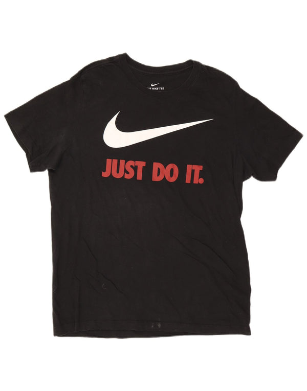 T-shirt grafica Nike da uomo grande nera