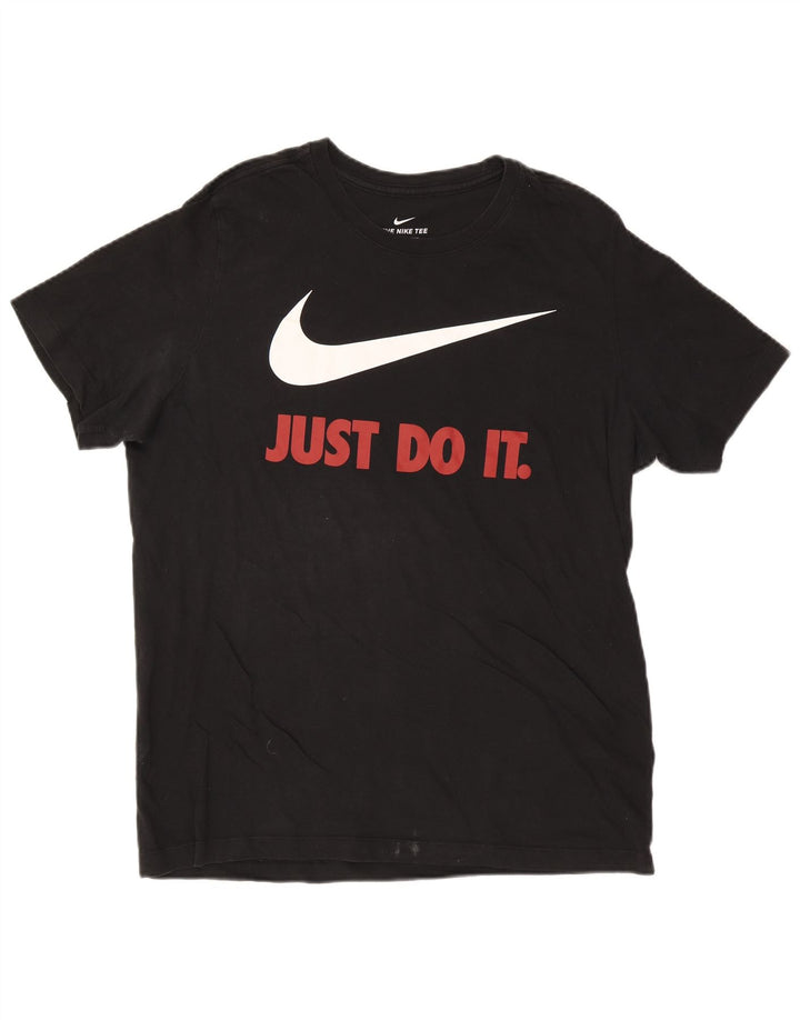 T-shirt grafica Nike da uomo grande nera