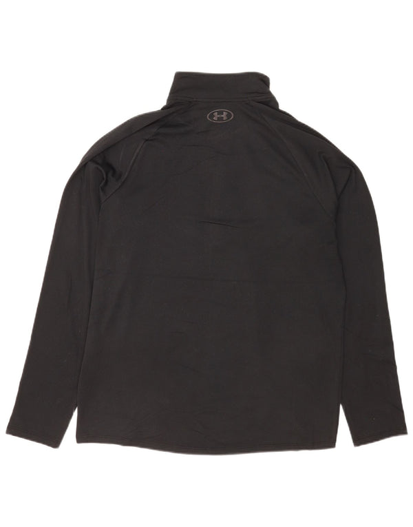Top da tuta pullover con zip da uomo Under Armour, colore nero medio
