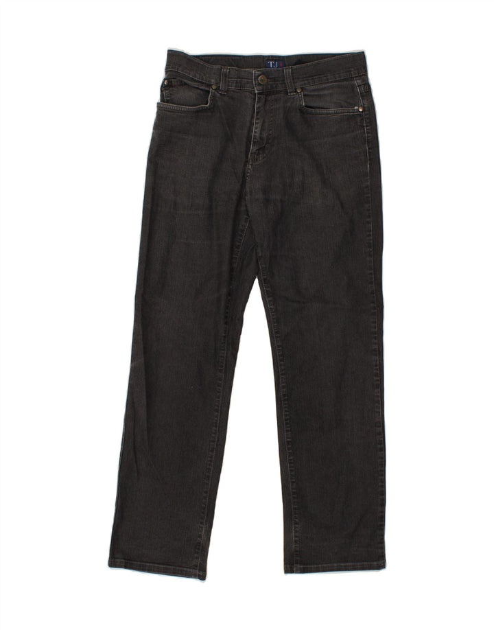 TRUSSARDI JEANS Womens Straight Jeans W29 L28 Grey Cotton Vintage Trussardi Jeans and Second-Hand Trussardi Jeans from Messina Hembry 
