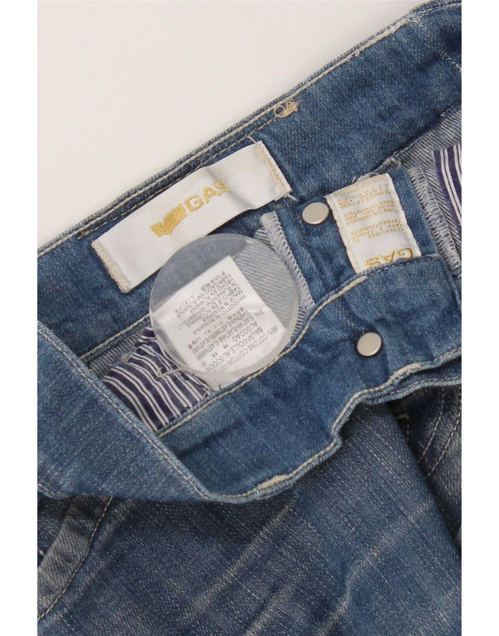 Jeans dritti da donna Gas W32 L32 cotone blu
