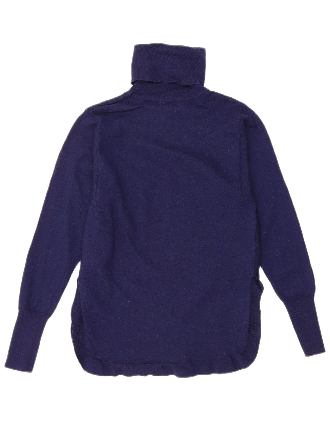 Maglione maglione collo alto da donna REISS UK 8 piccolo lana blu navy