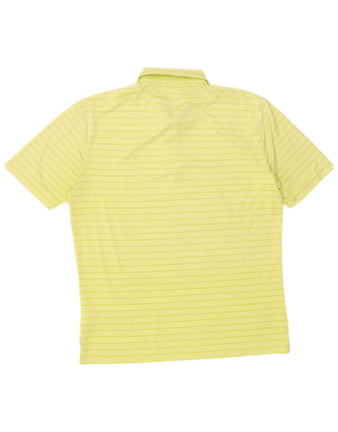 Polo da uomo Calvin Klein grande in poliestere a righe gialle