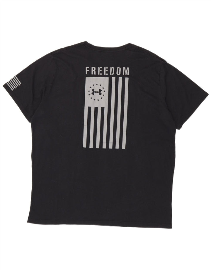 Maglietta grafica da uomo UNDER ARMOUR Heat Gear 3XL nera