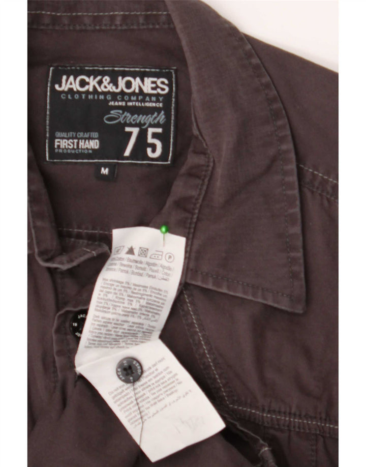 Jack & Jones Camicia grafica da uomo in cotone marrone medio